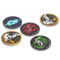 Eldfall Acrylic Token Set